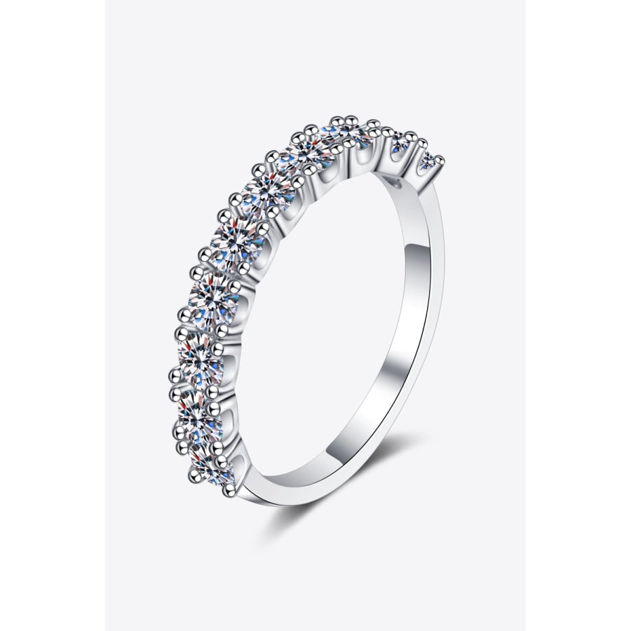 1 Carat Moissanite Half-Eternity Ring