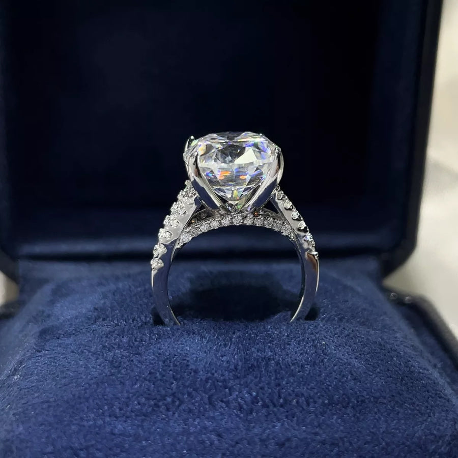 10 Moissanite 925 Sterling Silver Ring Apparel and Accessories