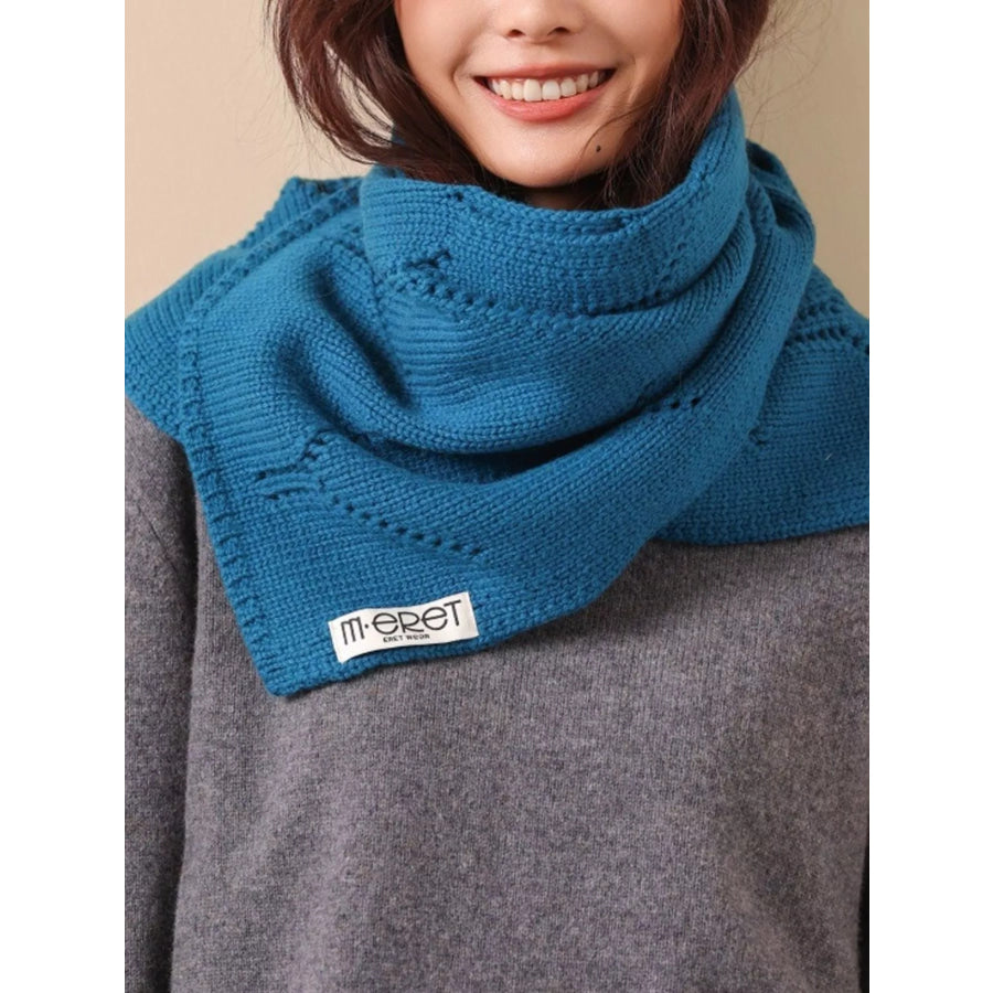 100% Wool Openwork Scarf Apparel and Accessories