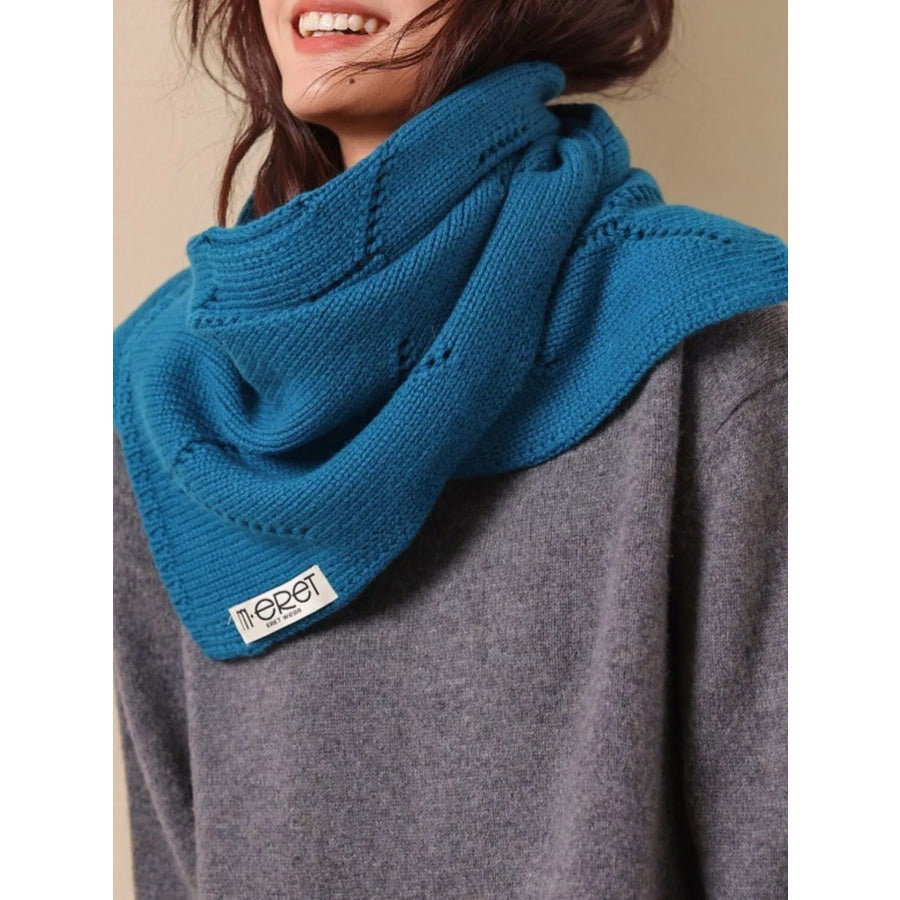 100% Wool Openwork Scarf Apparel and Accessories