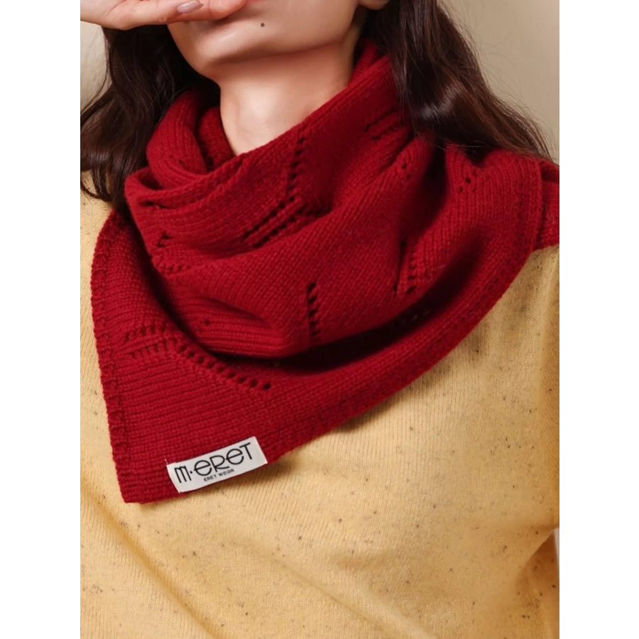 100% Wool Openwork Scarf Apparel and Accessories