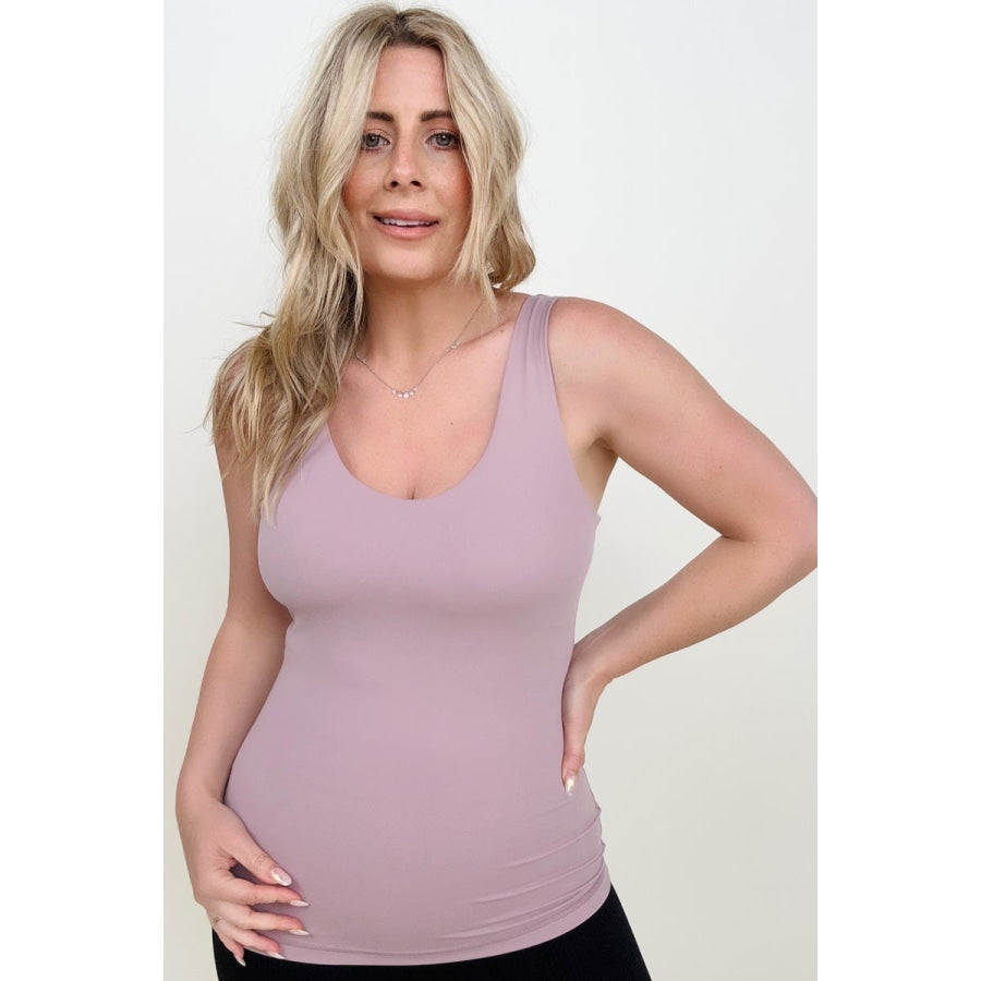 11 Colors - FawnFit Long Length Lift Tank 2.0 with Built-in Bra Dusty Mauve / S Tank Tops & Camis