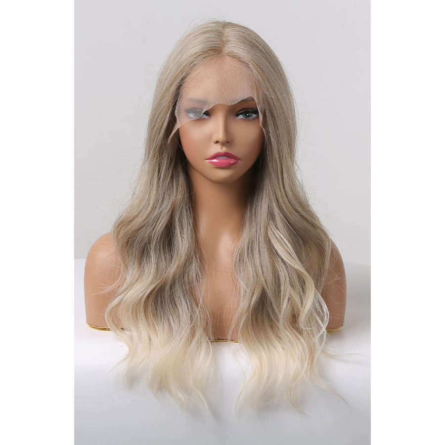 13*2 Lace Front Wigs Synthetic Long Wave 24 150% Density in Medium Blonde Highlights Medium Blonde Highlights / One Size