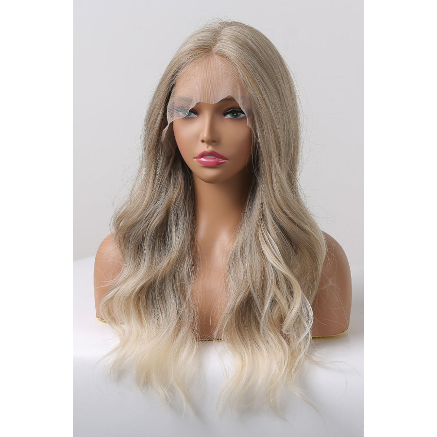 13*2 Lace Front Wigs Synthetic Long Wave 24 150% Density in Medium Blonde Highlights Medium Blonde Highlights / One Size