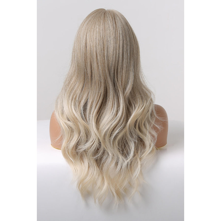 13*2 Lace Front Wigs Synthetic Long Wave 24 150% Density in Medium Blonde Highlights Medium Blonde Highlights / One Size