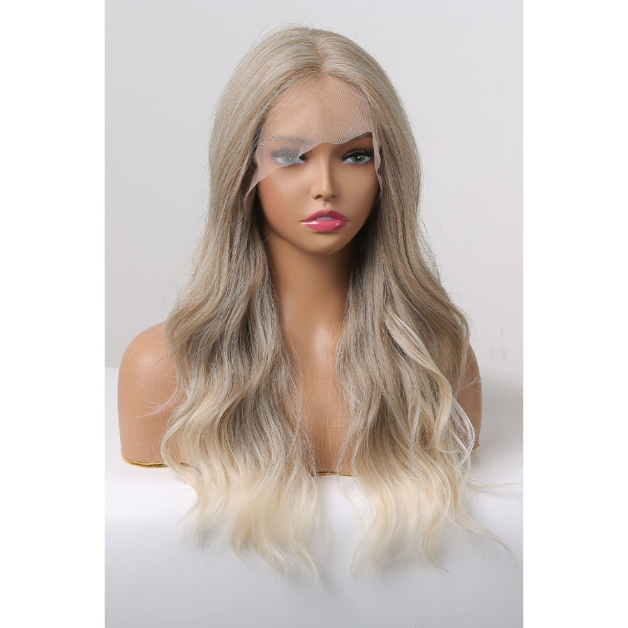 13*2 Lace Front Wigs Synthetic Long Wave 24 150% Density in Medium Blonde Highlights Medium Blonde Highlights / One Size