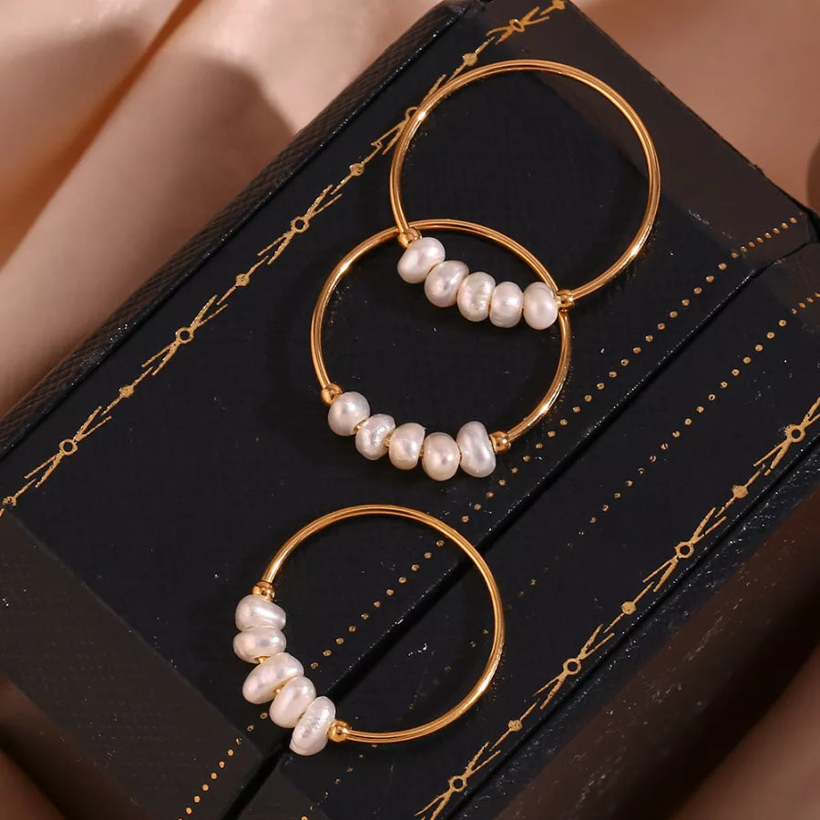 18K Gold-Plated Baroque Pearl Ring Apparel and Accessories