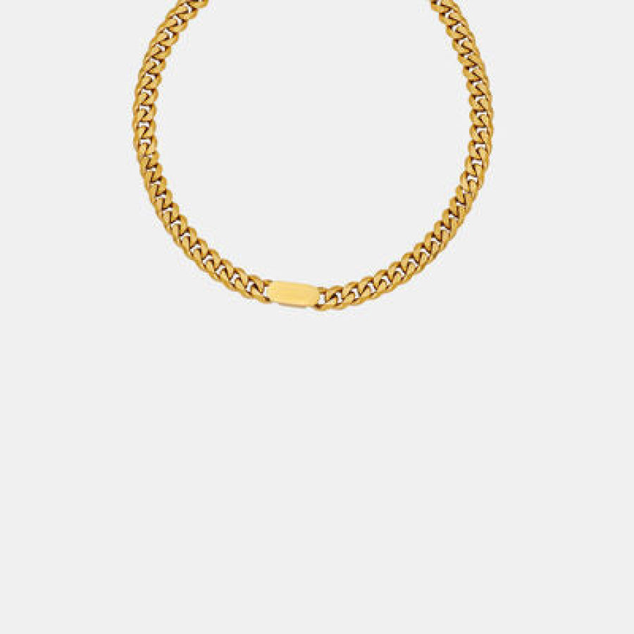 18K Gold - Plated Chain Necklace Apparel and Accessories