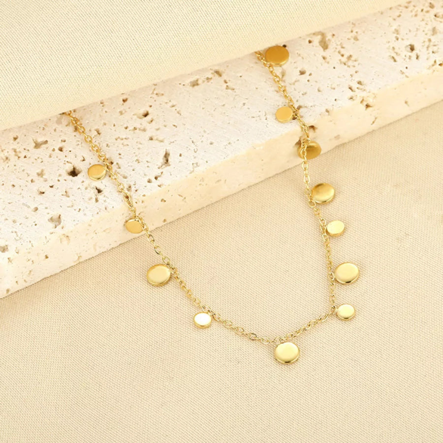 18K Gold-Plated Charm Bracelet Gold / One Size Apparel and Accessories