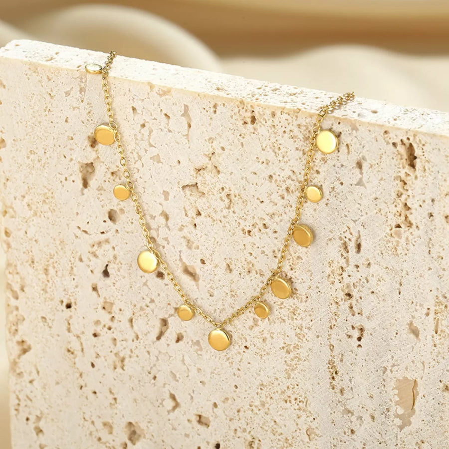 18K Gold-Plated Charm Bracelet Gold / One Size Apparel and Accessories