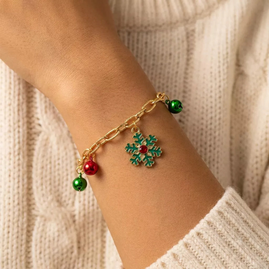 18K Gold-Plated Christmas Bracelet Style D / onesize Apparel and Accessories
