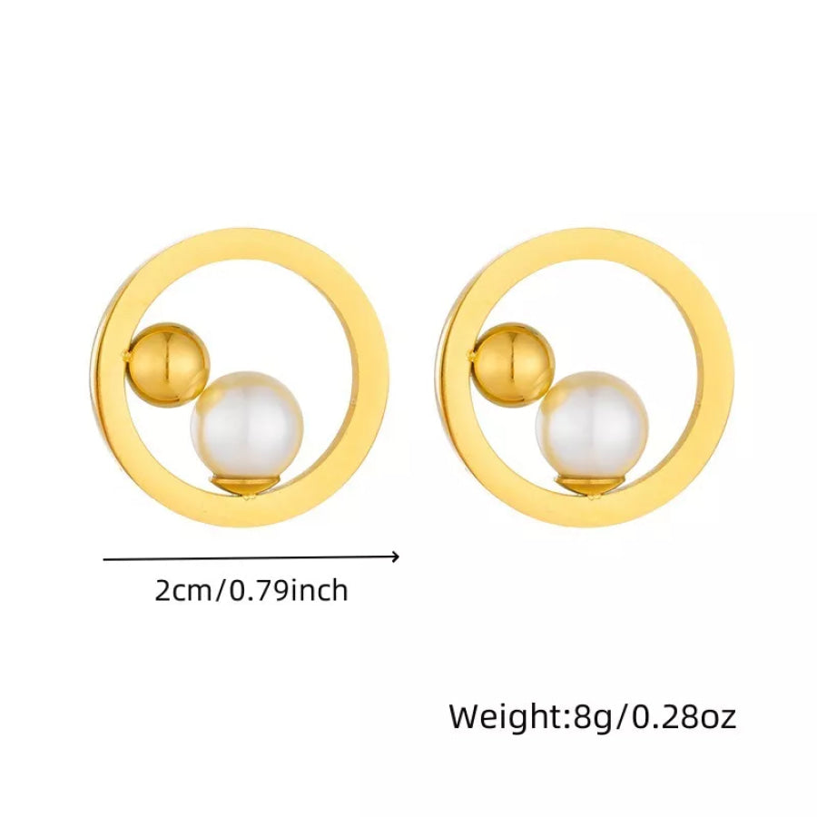 18K Gold-Plated Layered Necklace & Earrings and Ring Jewelry Set Gold / onesize Apparel Accessories