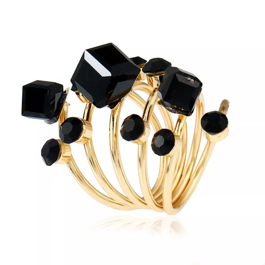 18K Gold-Plated Multi-Layered Ring Apparel and Accessories