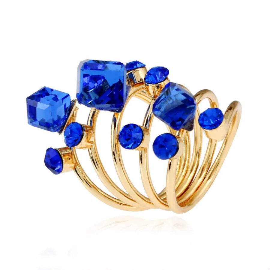 18K Gold-Plated Multi-Layered Ring Apparel and Accessories