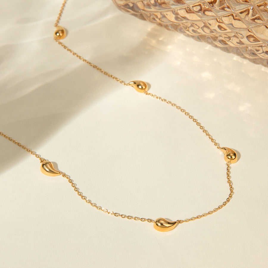 18K Gold-Plated Necklace Gold / One Size Apparel and Accessories