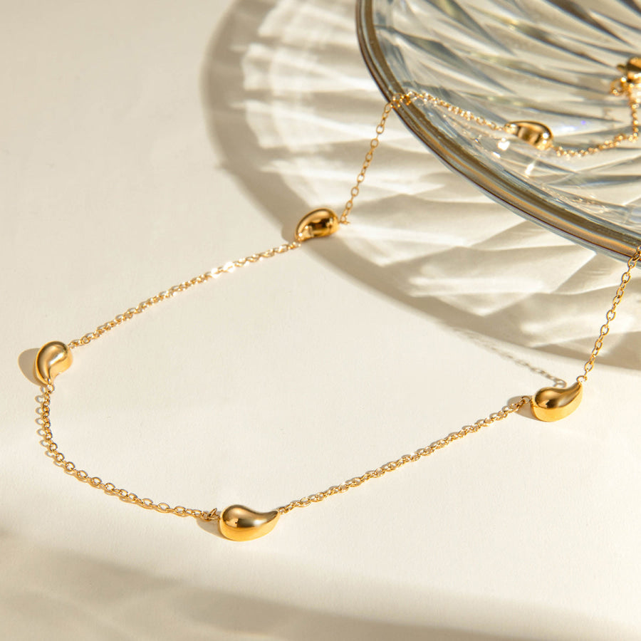 18K Gold-Plated Necklace Gold / One Size Apparel and Accessories