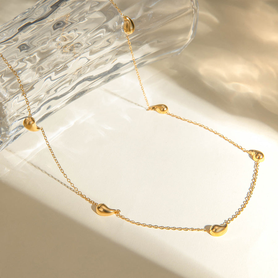 18K Gold-Plated Necklace Gold / One Size Apparel and Accessories