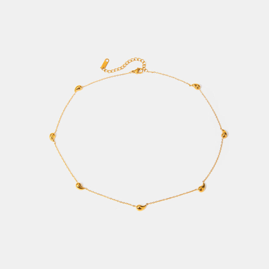 18K Gold-Plated Necklace Gold / One Size Apparel and Accessories