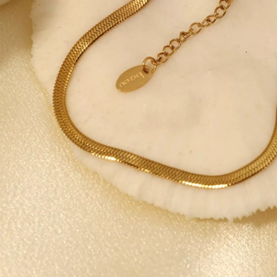 18K Gold-Plated Necklace Gold / One Size Apparel and Accessories