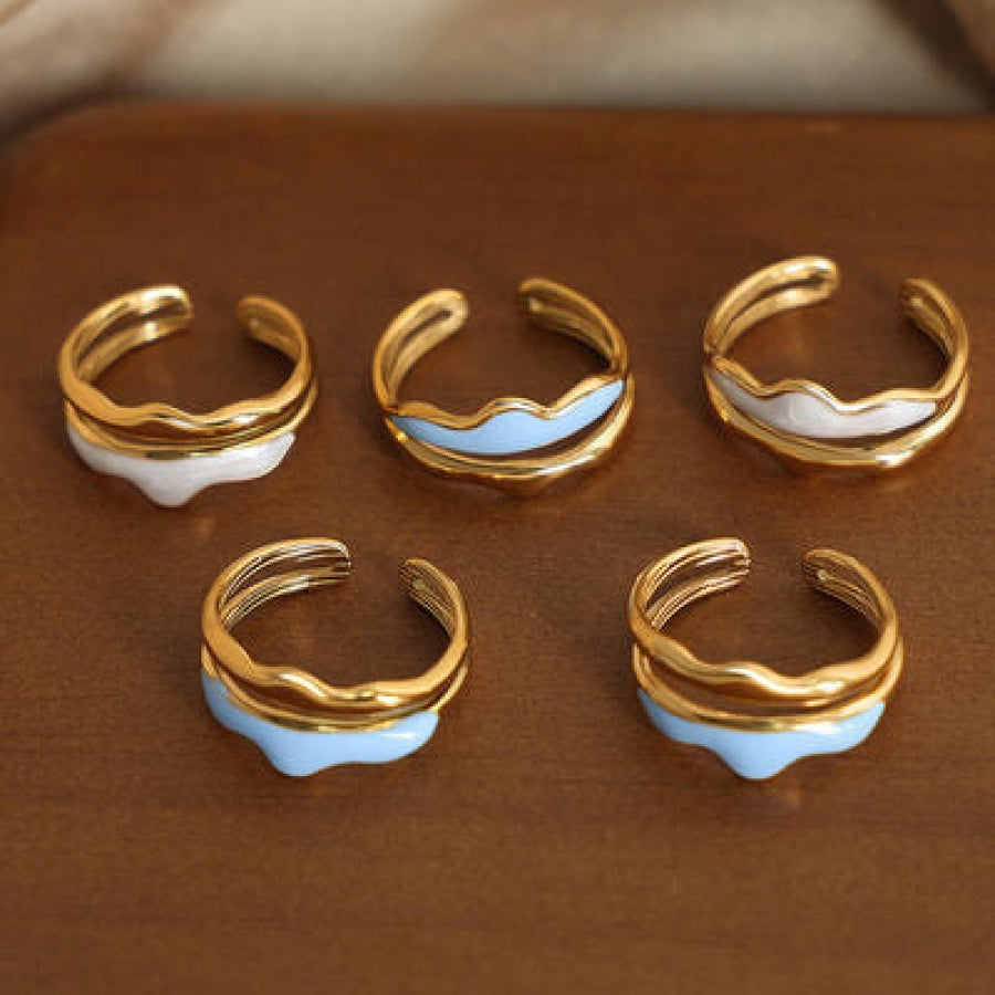 18K Gold-Plated Open Ring Clothing