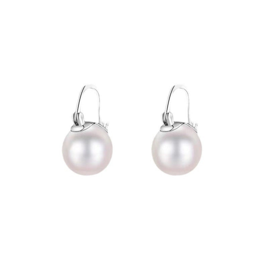 18K Gold-Plated Pearl Earrings Apparel and Accessories