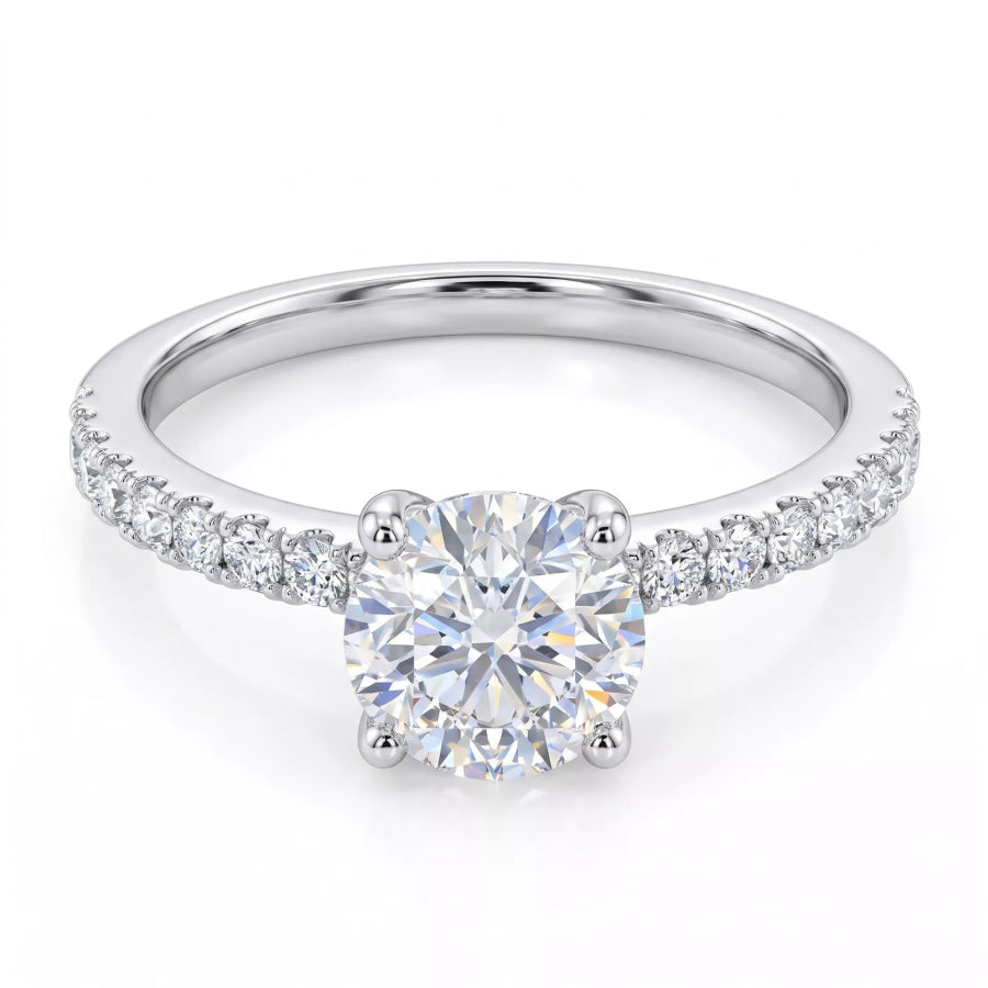 18K Gold-Plated Round Cut Zircon Ring Apparel and Accessories