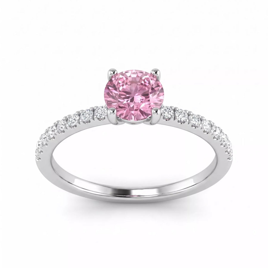 18K Gold-Plated Round Cut Zircon Ring Apparel and Accessories