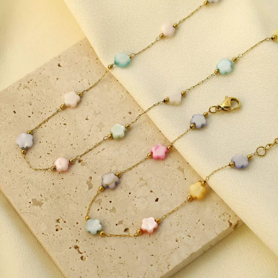 18K Gold-Plated Star Charm Necklace Gold / One Size Apparel and Accessories