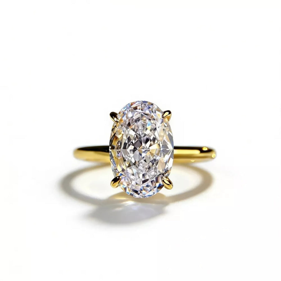18K Gold-Plated Zircon Ring Apparel and Accessories