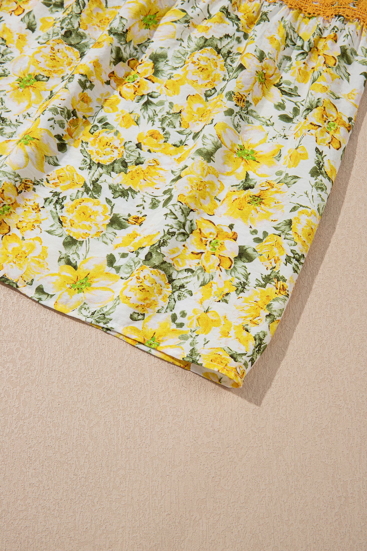 Rose Floral Lace Tied Strap Empire Waist Maxi Dress