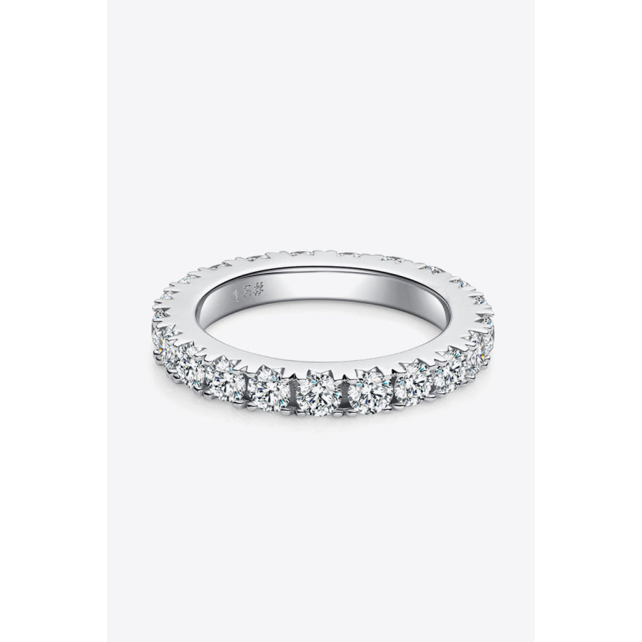 2.3 Carat Moissanite 925 Sterling Silver Eternity Ring