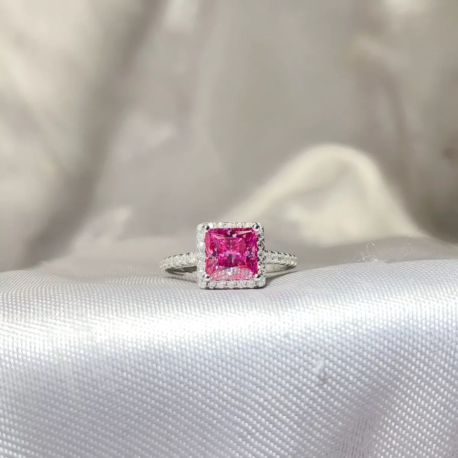 2 Carat 925 Sterling Silver Moissanite Ring Apparel and Accessories