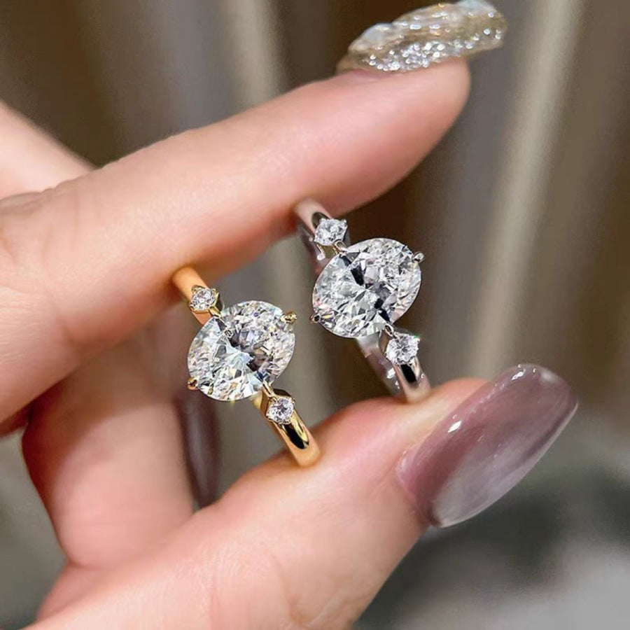 2 Carat Moissanite 925 Sterling Silver Ring Apparel and Accessories