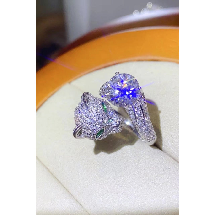 2 Carat Moissanite Adjustable Animal Ring