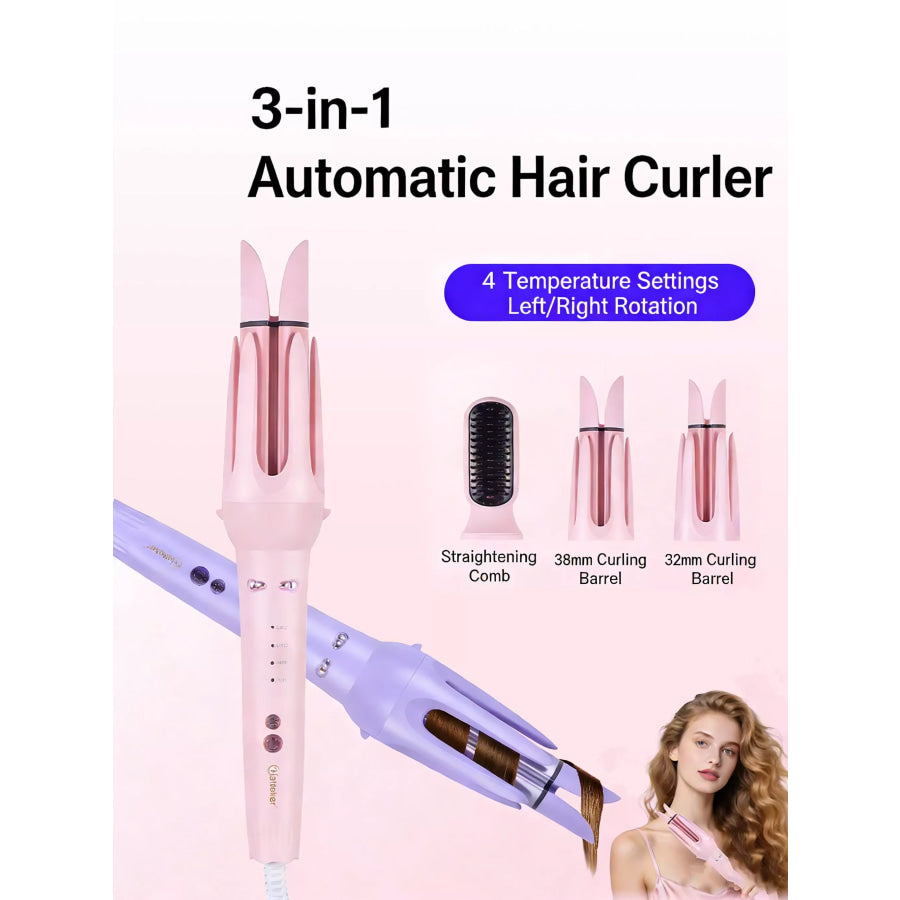 2-in-1 Automatic Rotating Ceramic Curling Iron Apparel and Accessories