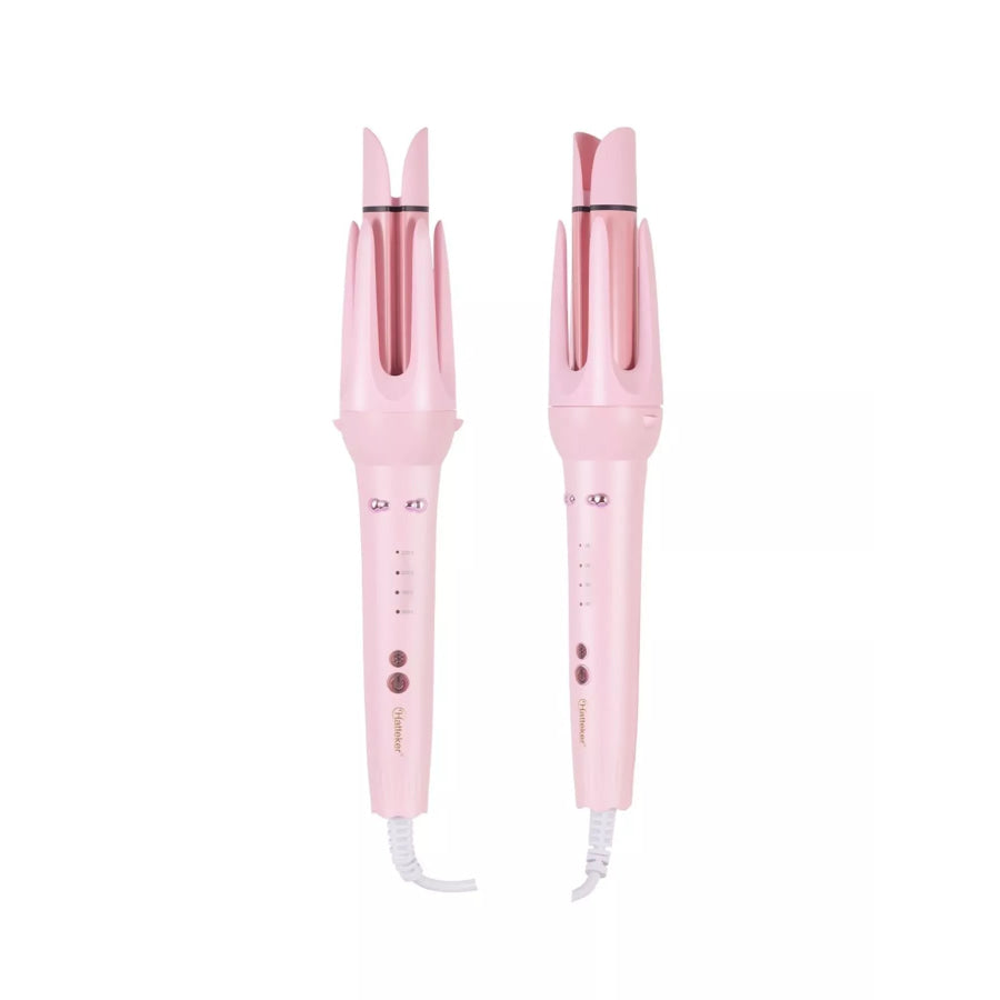 2-in-1 Automatic Rotating Ceramic Curling Iron Blush Pink / European plug Apparel and Accessories