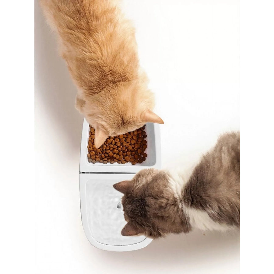 2-in-1 Automatic Water Dispenser & Food Bowl Pet Bowl Apparel and Accessories