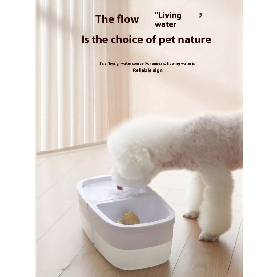 2-in-1 Automatic Water Dispenser & Food Bowl Pet Bowl Apparel and Accessories