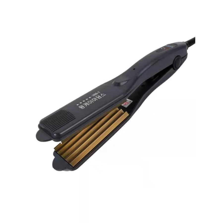 2-in-1 Curling & Straightening Iron Five Teeth / European plug Apparel and Accessories