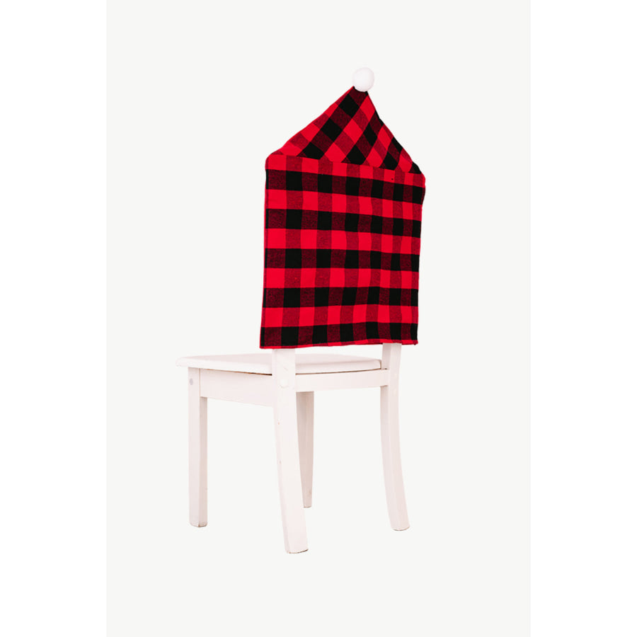 2-Pack Christmas Plaid Chair Covers Apparel and Accessories