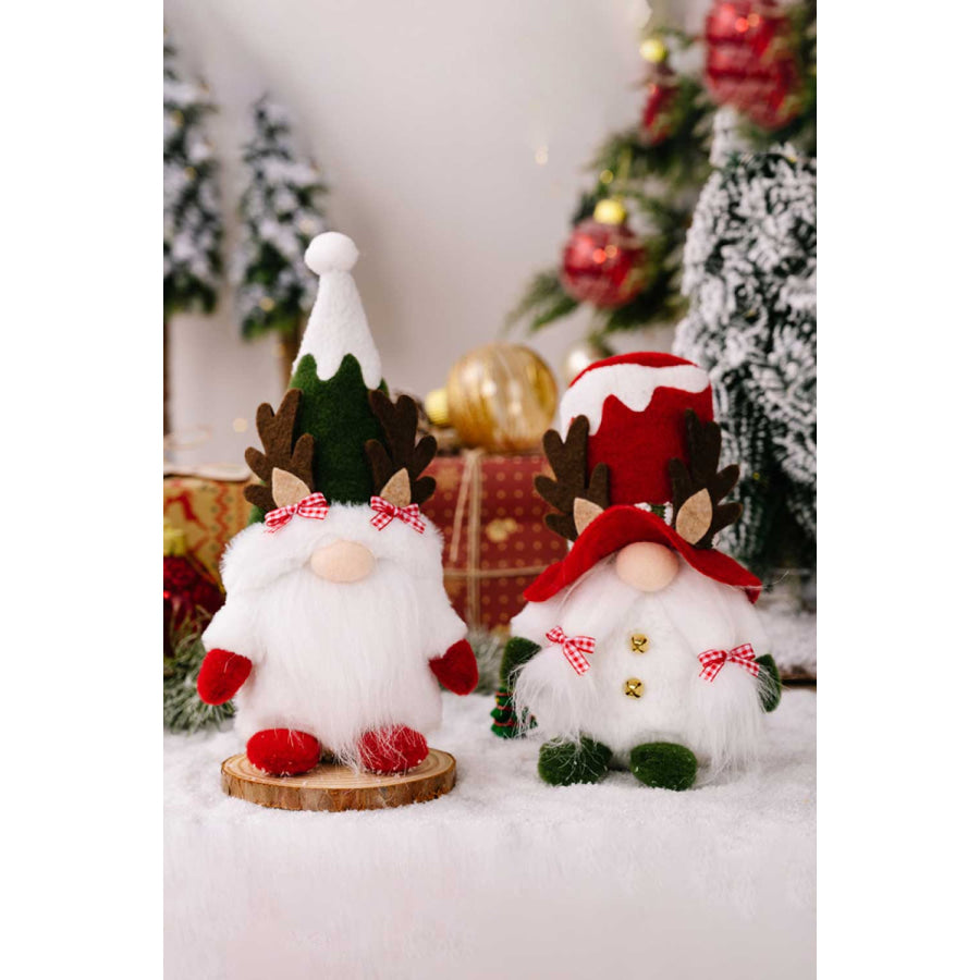 2-Pack Christmas Reindeer Gnomes Green/Red / One Size/2 Pack Apparel and Accessories