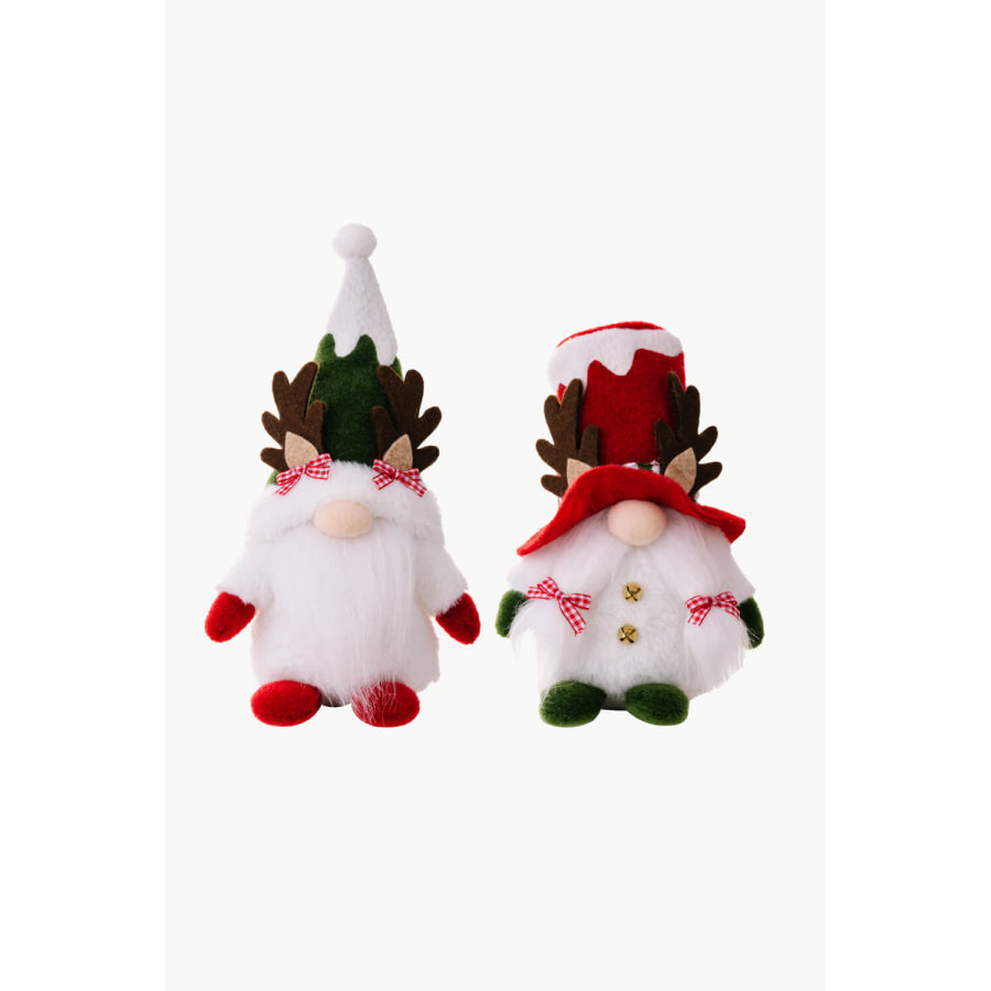 2-Pack Christmas Reindeer Gnomes Green/Red / One Size/2 Pack Apparel and Accessories