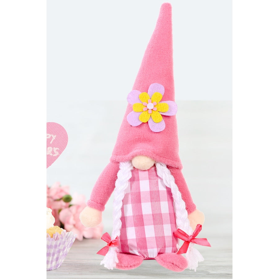 2-Pack Mother’s Day Pointed Hat Faceless Gnomes Gray/Pink / One Size