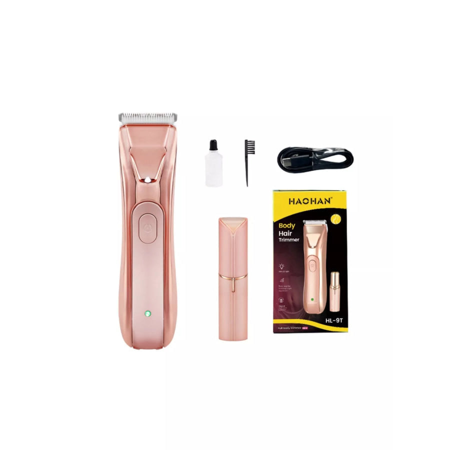 2-Piece Portable Rechargeable Hair Removal Pale Blush / ONESIZE Apparel and Accessories