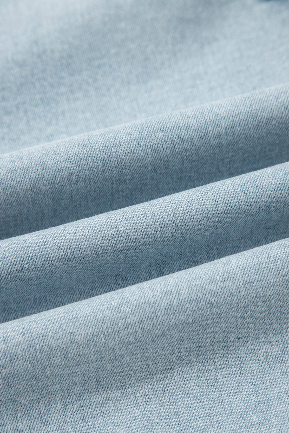 Beau Blue Frayed Cropped Straight Jeans