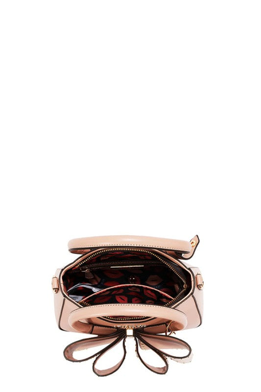 Nicole Lee USA Studded Bow Handbag