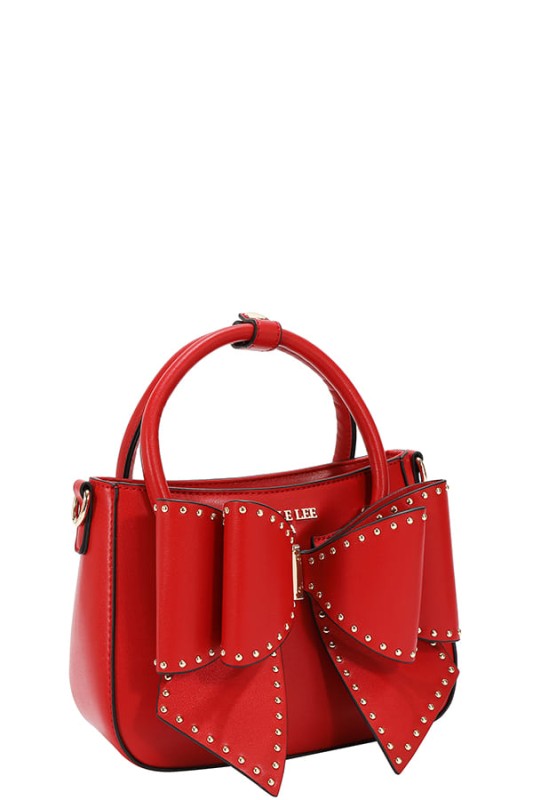 Nicole Lee USA Studded Bow Handbag