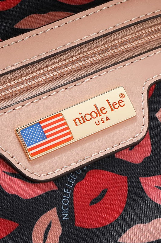 Nicole Lee USA Studded Bow Handbag