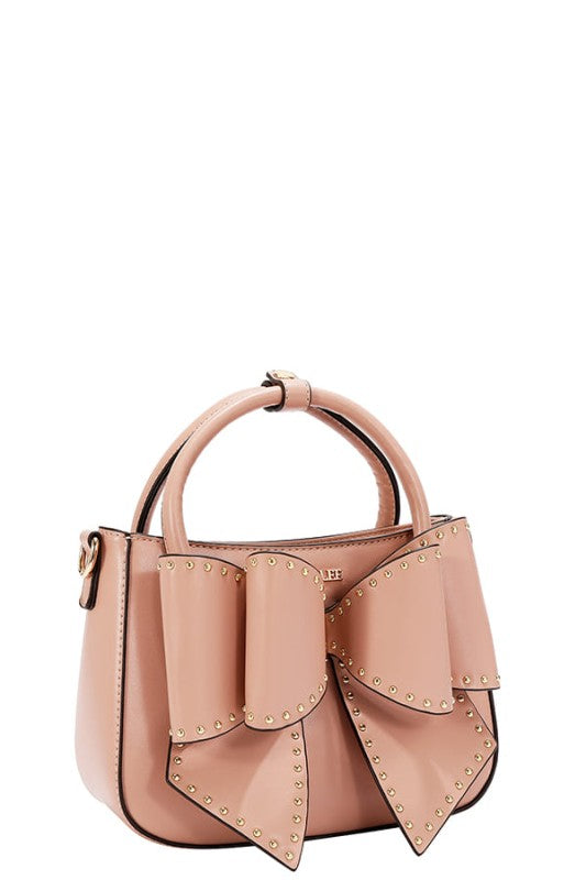 Nicole Lee USA Studded Bow Handbag