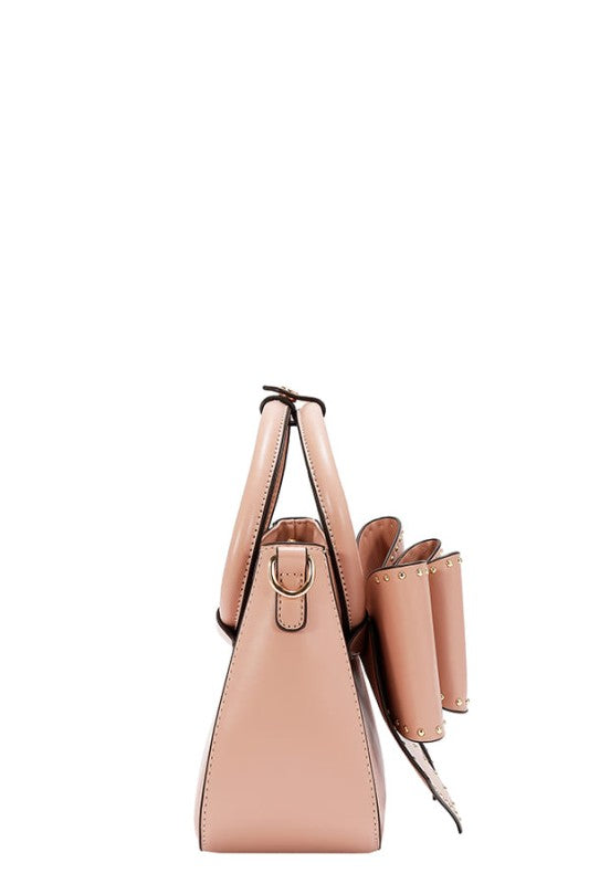 Nicole Lee USA Studded Bow Handbag